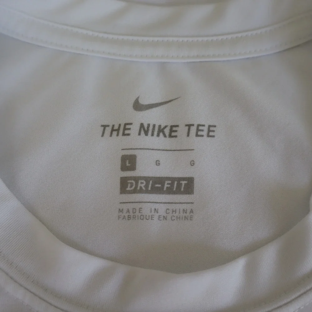 Nike Dri-Fit Heavy Flex Slow Reps Tee T-Shirt Mens Large White Short Sleeve Crew